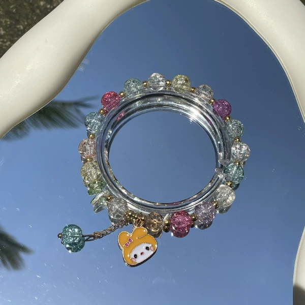S020-Orange and Yellow Melody Mixed Color Blender Bracelet #SZ431
