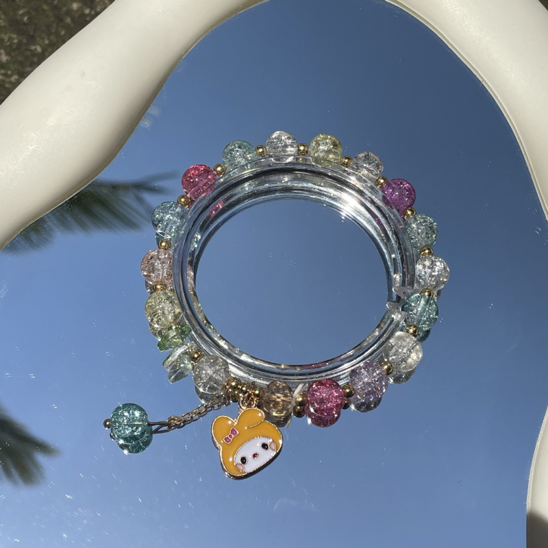 S020-오렌지 멜로디 혼합 색상 폭발 팔찌#SZ431용