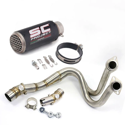 Motorcycle exhaust pipe: Er6N/6F/Versys650/Z650 Motorcycle Modified - full-set-i