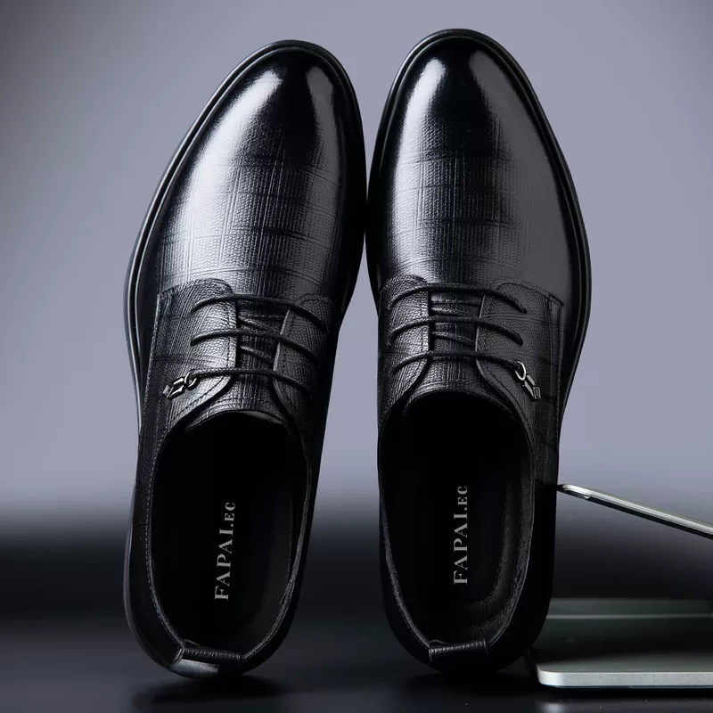 Shoes for leather shoes, classic suit jacket, non-slip footwear English style, 2025 years, genuine leather, British style, high-quality style