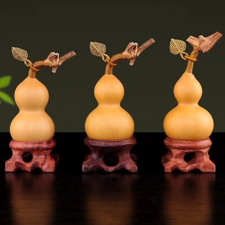 Wenwa маленькая ручка из тыквы натуральный бутик трубач скручивает тарелку, чтобы играть в мини-кран с золотыми листьями