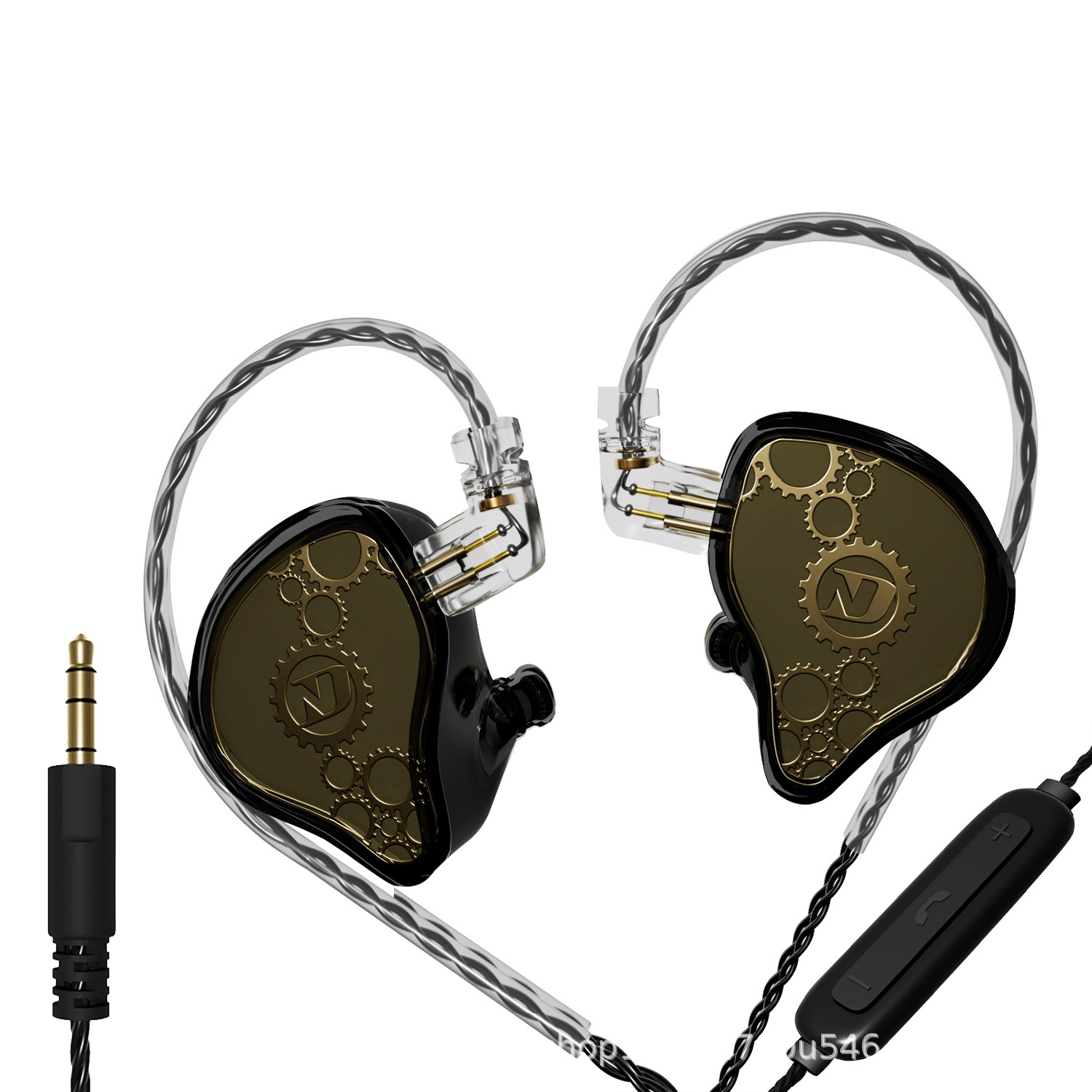 Auriculares con cable ND Venus en la oreja tipo c tapones para los oídos con orificio redondo HIFI de alta calidad de sonido monitor de graves pesados en vivo