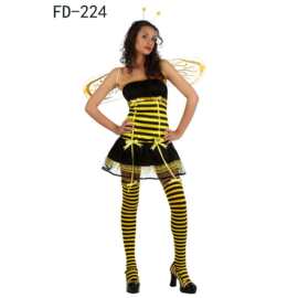 万圣节服装舞台表演派对服装成人女蜜蜂服装套装HWJ