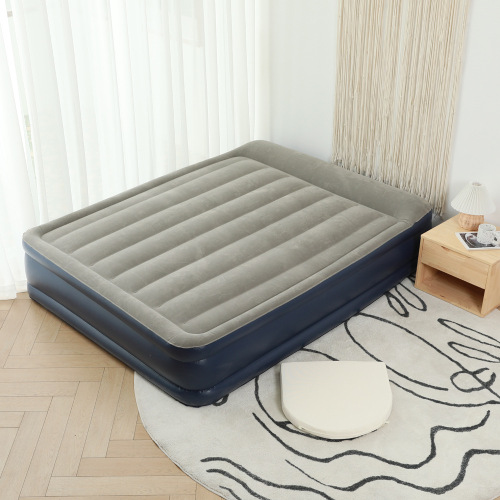 Mountain camping supplies outdoor inflatable bed air mattress sheet single double thickened flocking mattress travel car mattress