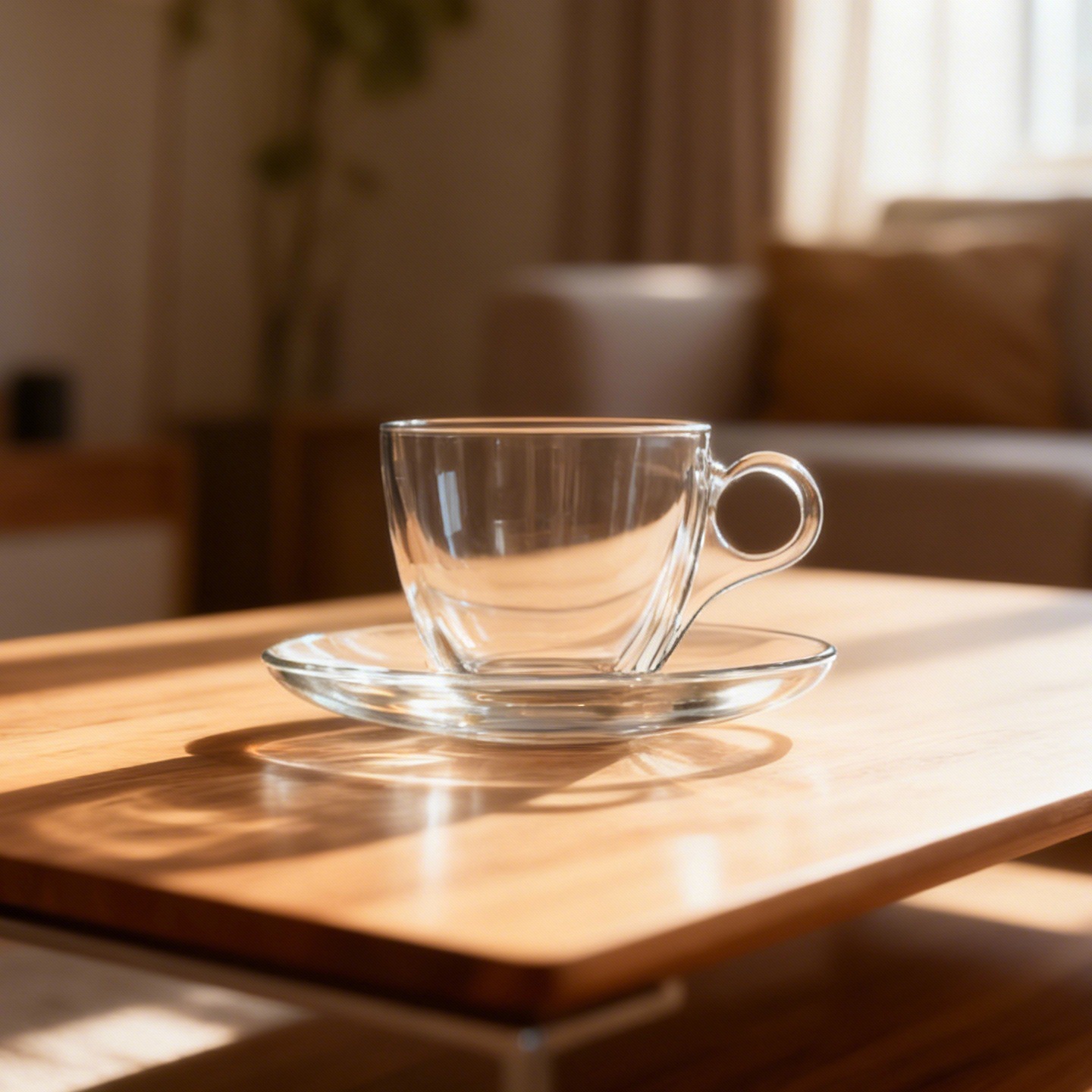 Taza de café de vidrio europeo con mango, taza de café espresso italiana, plato, taza de leche transparente, taza de té al por mayor