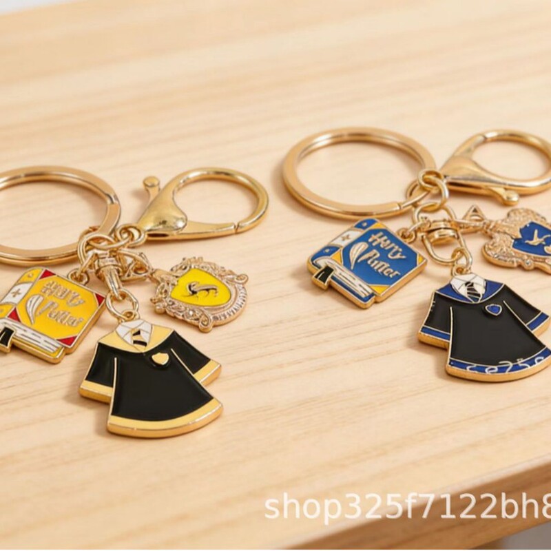 Cartoon Harry Magic Keychain Gryffindor Hogwarts Logo Badge Bachelor's Robe Pendant Wholesale Cartoon Harry Magic Keychain Gryffindor Hogwarts Logo Badge Bachelor's Robe Pendant Wholesale