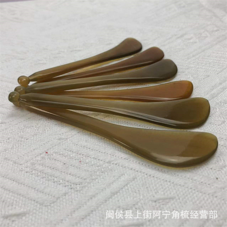 Horn Gua Sha Massage Stick 12cm Acupoint Facial Eye Tool for Meridian Care specifications