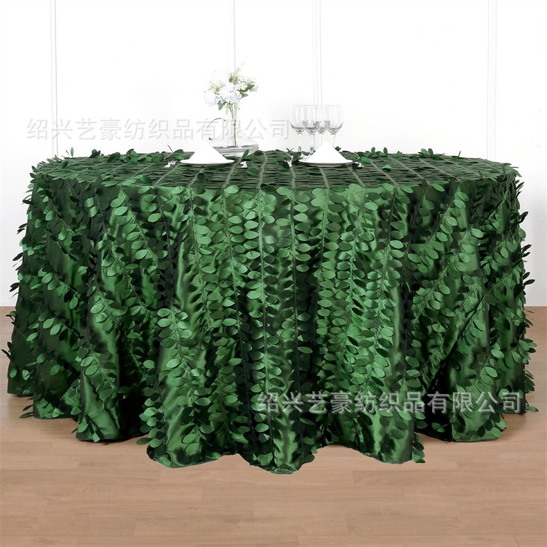 120inch Green Leaf Petal Taffe