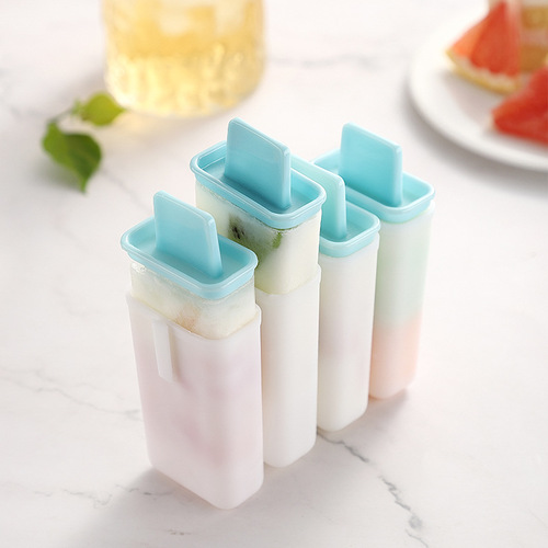 4 pack plastic ice cream molds, household diy popsicle molds, popsicle ice cream ice cream molds wholesale