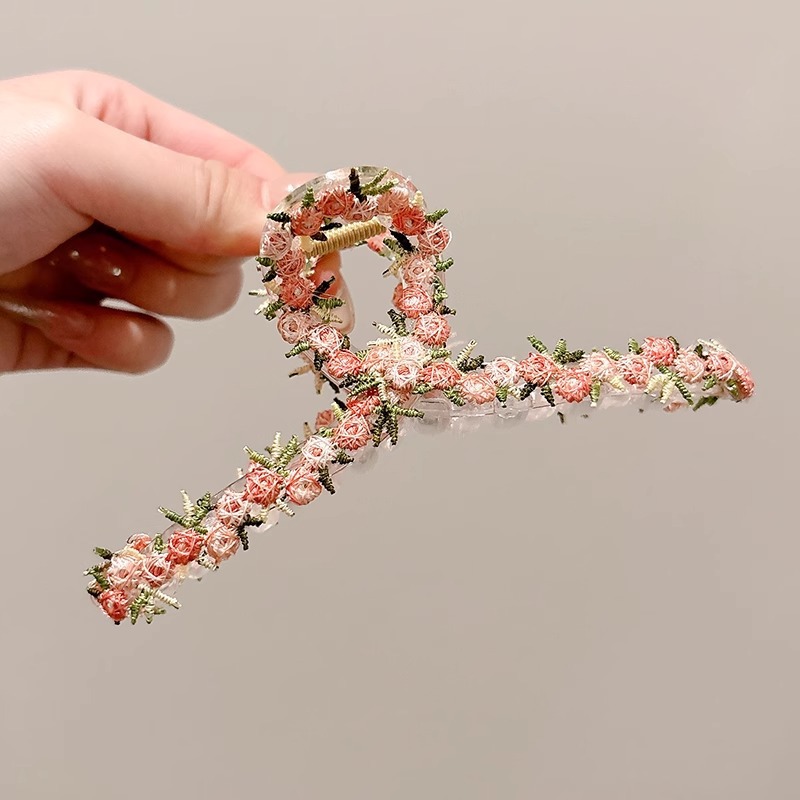 Atmósfera flor horquilla clip lateral lateral 2025 nuevo clip de flequillo horquilla rota clip bb clip de una línea horquilla tocado