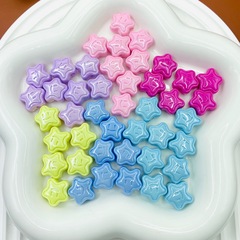 アクリル幻彩UV笑顔愛五芒星ビーズDIYブレスレットネックレス携帯チェーンアクセサリー材料