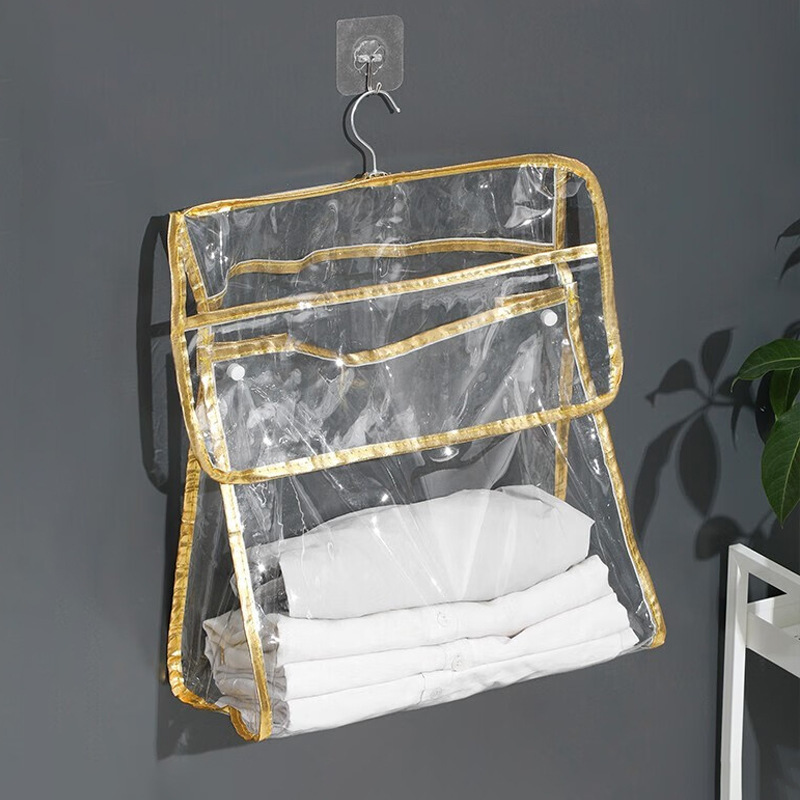 浴室透明防水吊り袋収納袋家庭用トイレ壁掛け式大容量服袋工場卸売り|undefined