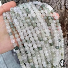 6-10mmm天然石冰山翠天山翠玉石手持散珠diy手工手串珠子手链材料