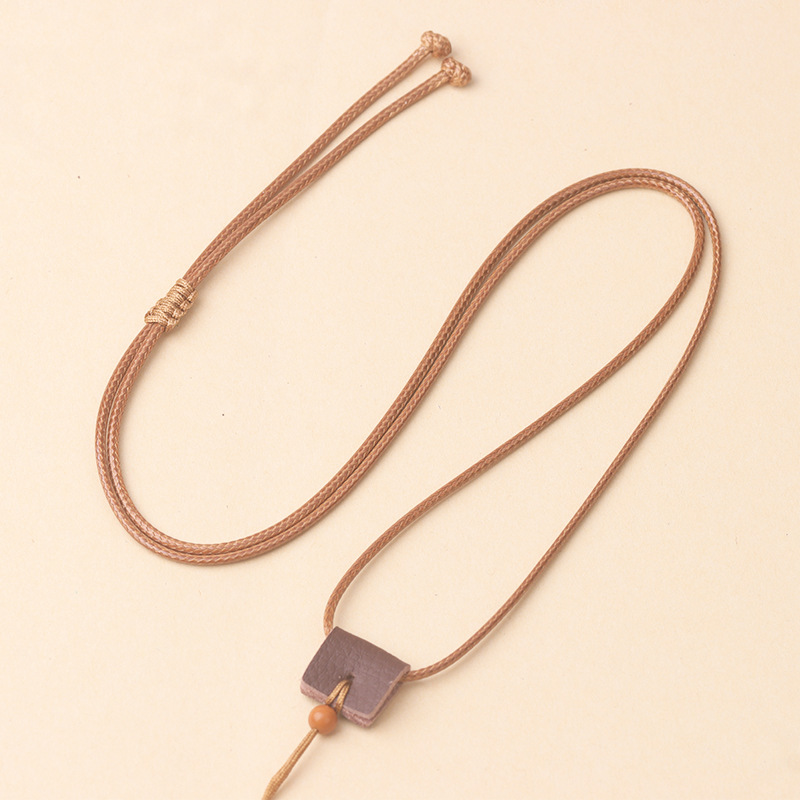 Ethnic style cowhide rope pendant cord for men and women, jadeite pendant cord, Buddha amulet necklace cord wholesale Ethnic style cowhide rope pendant cord for men and women, jadeite pendant cord, Buddha amulet necklace cord wholesale