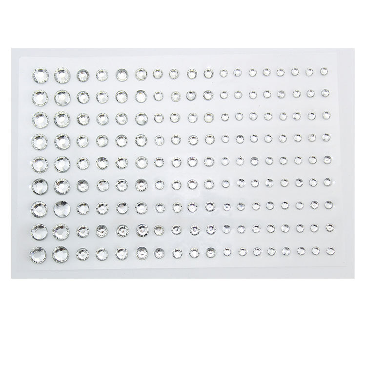 Raíz de montaña flash diamante lágrima Pegatinas de diamante pentagrama estrella ojo maquillaje gota de agua roto Diamante autoadhesivo dopamina Perla cara pegada Diamante