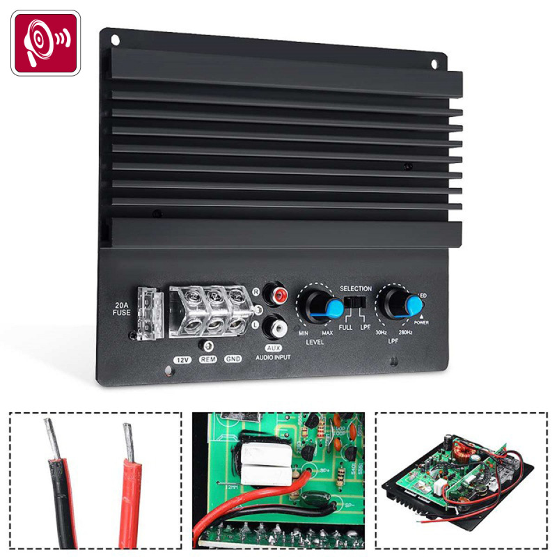 12V 車載車の非破壊オーディオ修正 600W ハイパワー PS-200 シングルチャンネルハイパワー低音アンプ|undefined