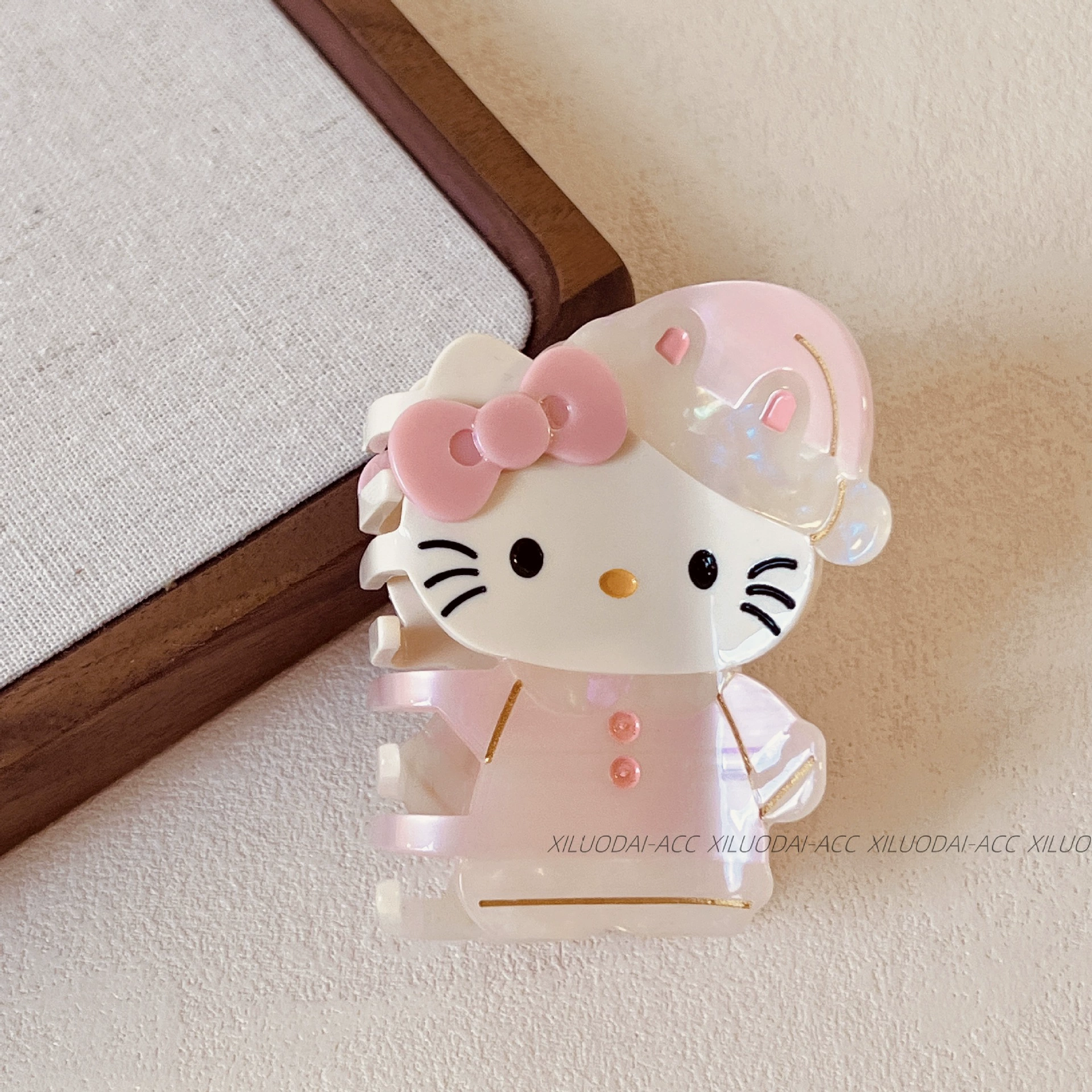 Hello Kitty, Hello Kitty, милая заколка-краб, мультяшная акула, аксессуар для волос, новая коллекция