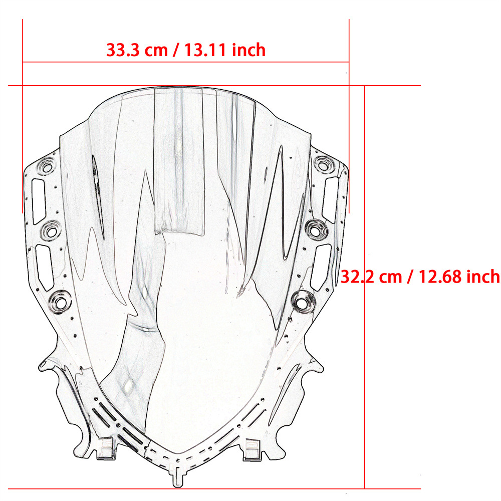 Ветровой дефлектор MIXTER Yamaha R15 черный