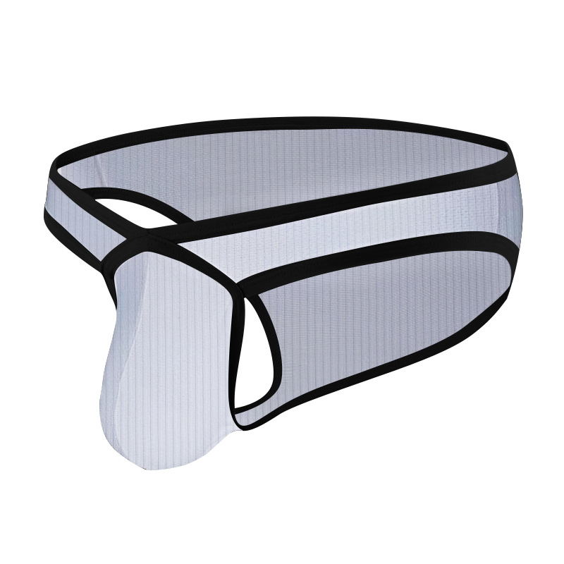 Men's Inner Pants Bikini Sexy Swimming Trunks Front Pocket Cotton Triangle Underpants Low Waist Underpants for Foreign Trade Men