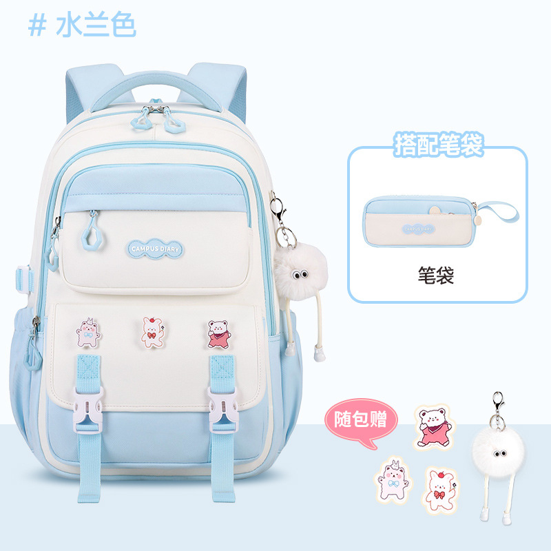 Mochila Escolar de Gran Capacidad para Secundaria de Tela Oxford, Ultraligero, para Educación Escolar