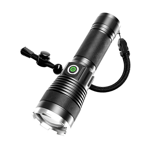 New LED Strong Beam Flashlight Wholesale Type-C Charging P50 Zoom Emergency Multi-Function Outdoor Flashlight