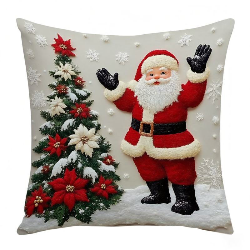 アマゾンの新しいクリスマス枕カバーホリデーヘラジカウサギ装飾ソファ雰囲気リネン枕卸売|undefined