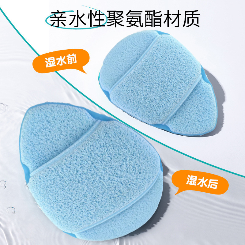 LU踪同款加大更厚手套洗脸扑海绵洁面扑擦脸搓脸泥膜手套式洁颜扑|undefined