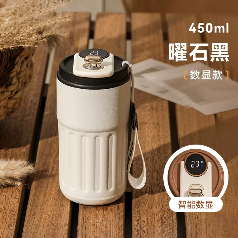 外贸304真空保温杯礼品杯印图不锈钢硅胶咖啡杯家用便携车载水杯|undefined