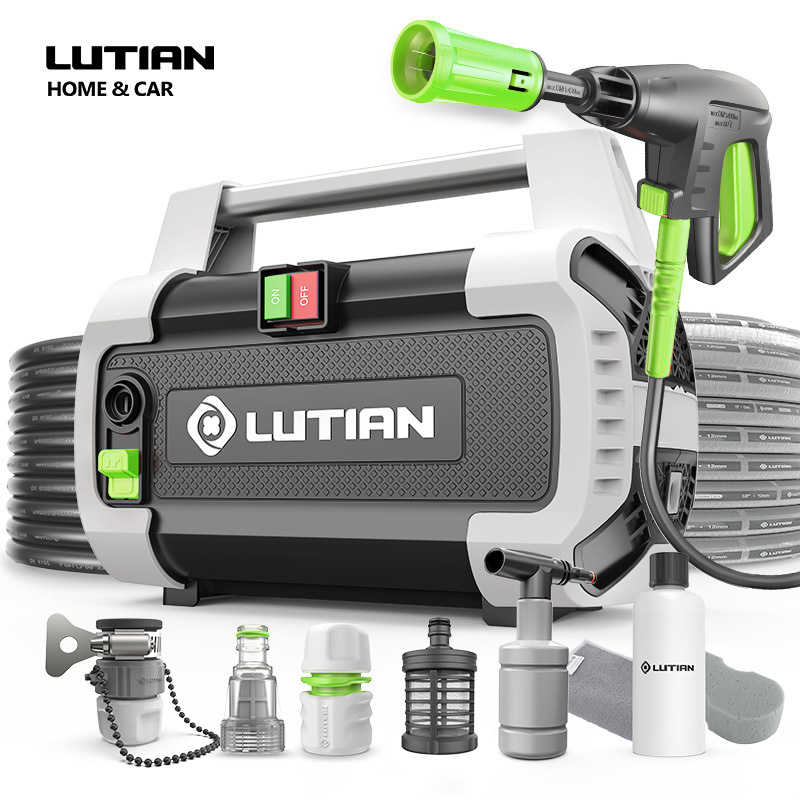 LvTian lavadora de automóviles carton 1700W alta potencia 220V bomba de lavado de automóviles de alta presión pistola de agua 220V tipo enchufable
