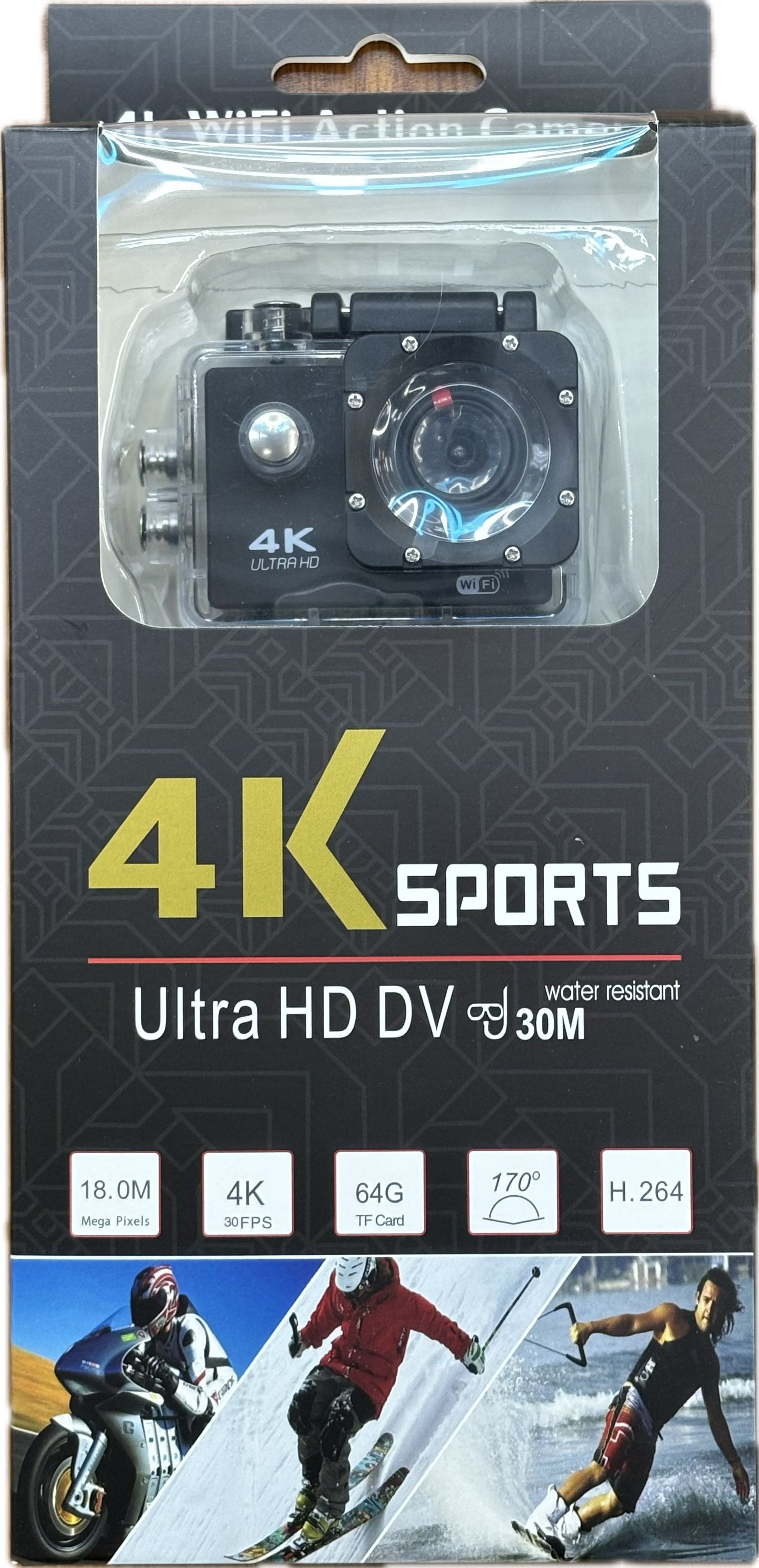 4K Ultra HD Action Camera – 2-inch scherm, waterdichte sport-DV voor duiken, luchtfotografie en extreme sporten_voghion.com