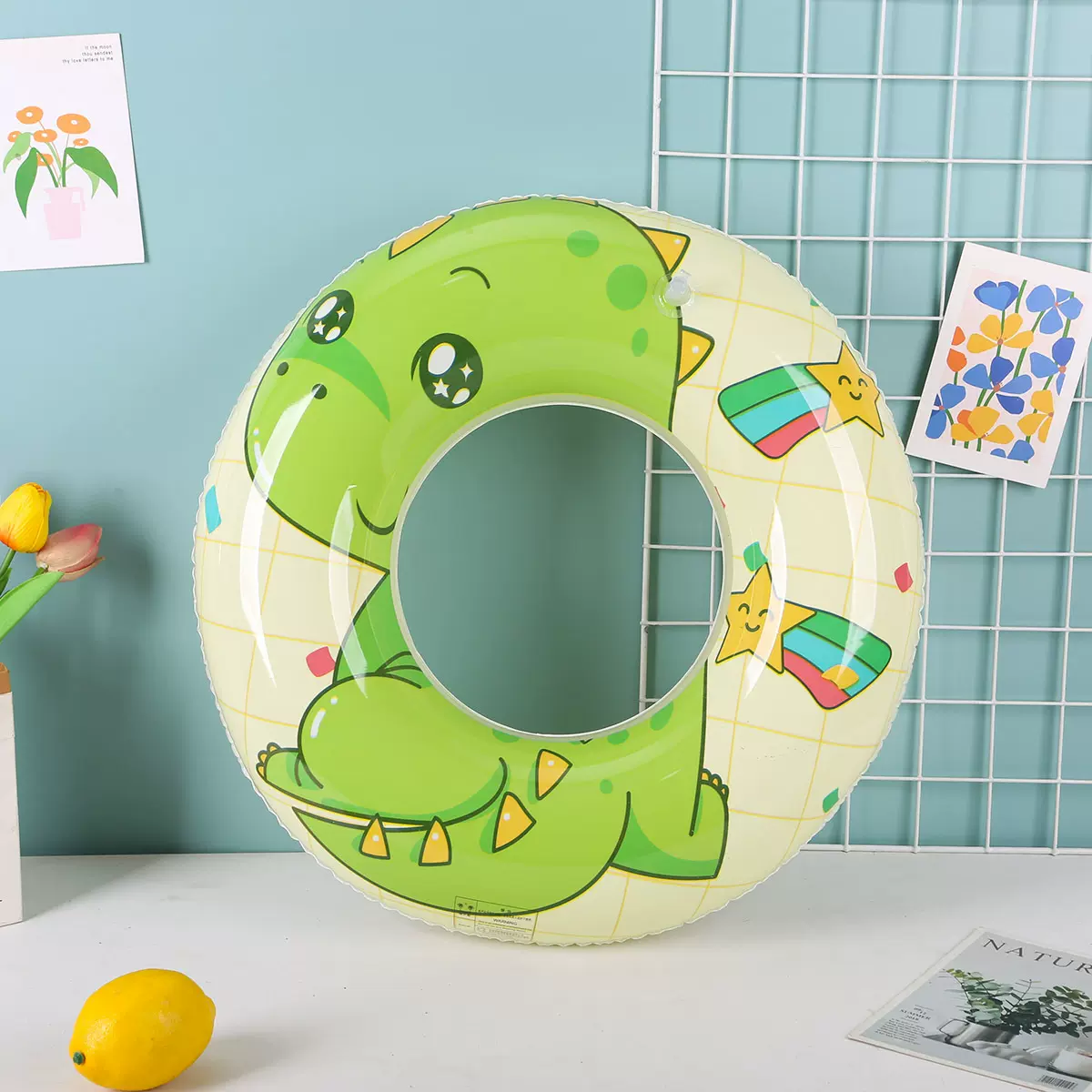 充气游泳圈卡通泳圈戏水圈儿童救生圈60-90多尺寸成人pvc新款