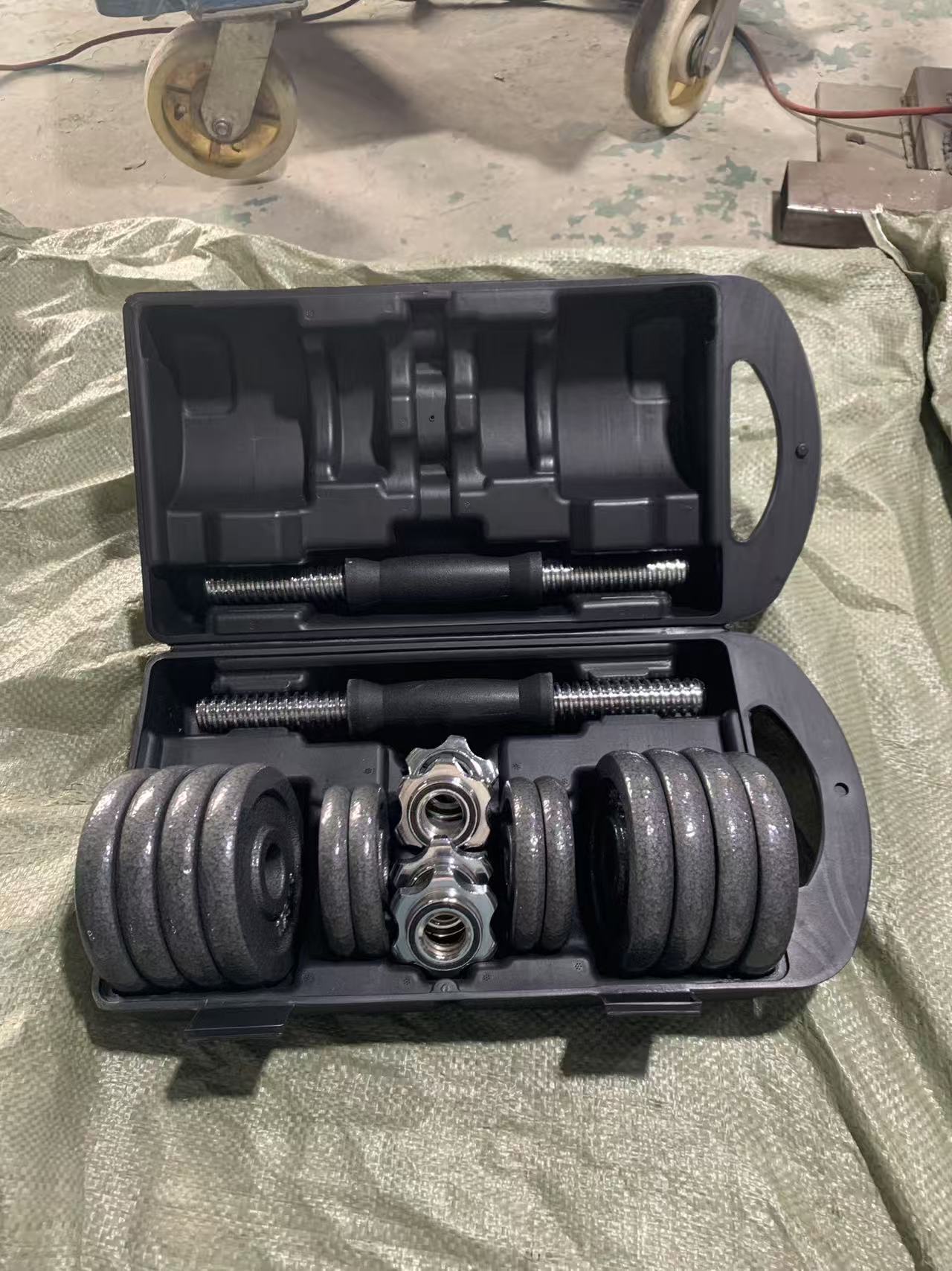 Erkekler ve kadınlar için ayarlanabilir ağırlıklı dambıllar, evde kullanım için boyalı dökme demir halter seti, toptan kalınlaştırılmış bar spor fitness ekipmanları.