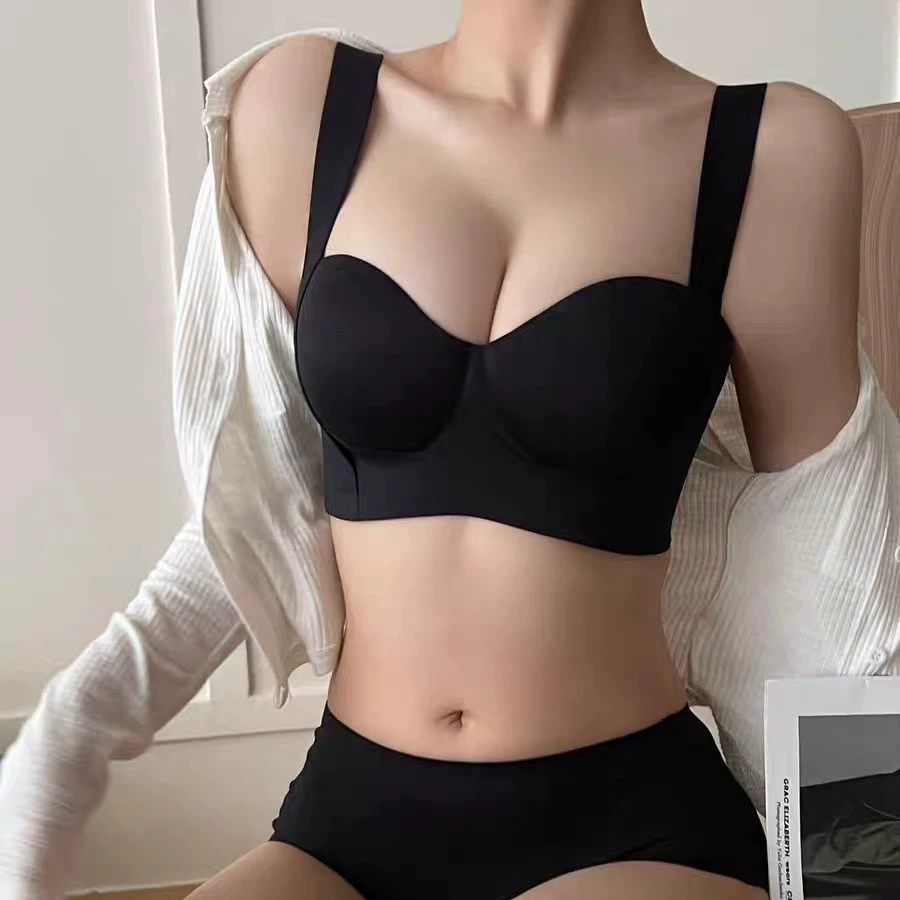Push up бюстье, поддерживающее нижнее белье, комиксы, топ бюстье, увеличенная толщина