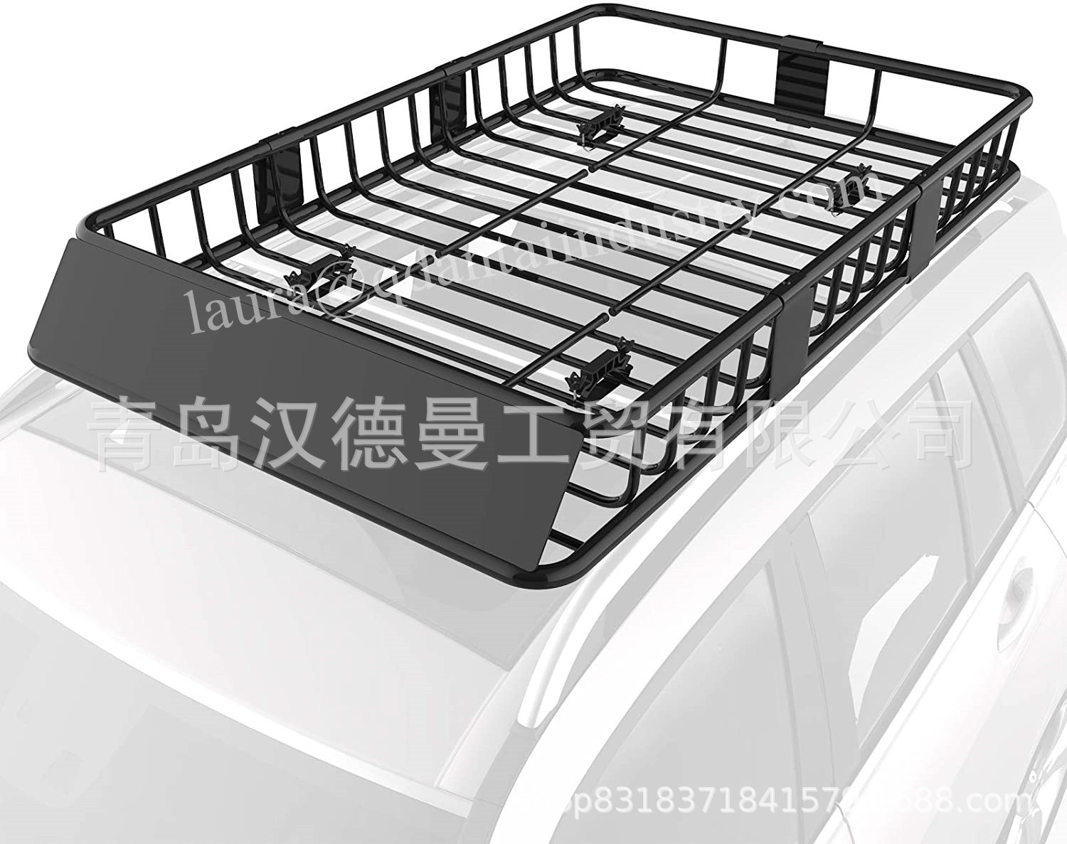 Roof iron luggage rack luggage frame