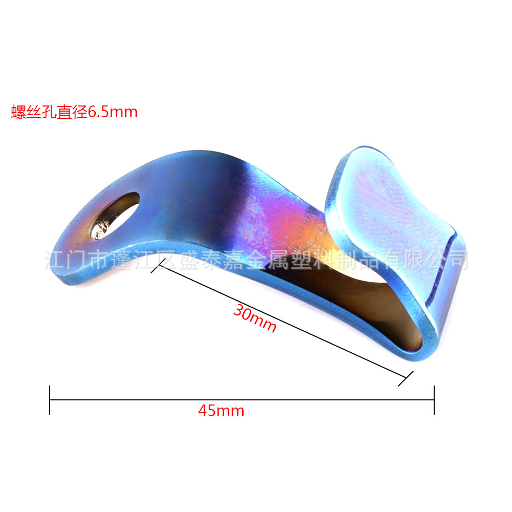 Accesorios de la motocicleta casco gancho Universal de acero Inoxidable de color de titanio scooter gancho espejo trasero asiento conveniente pequeño gancho