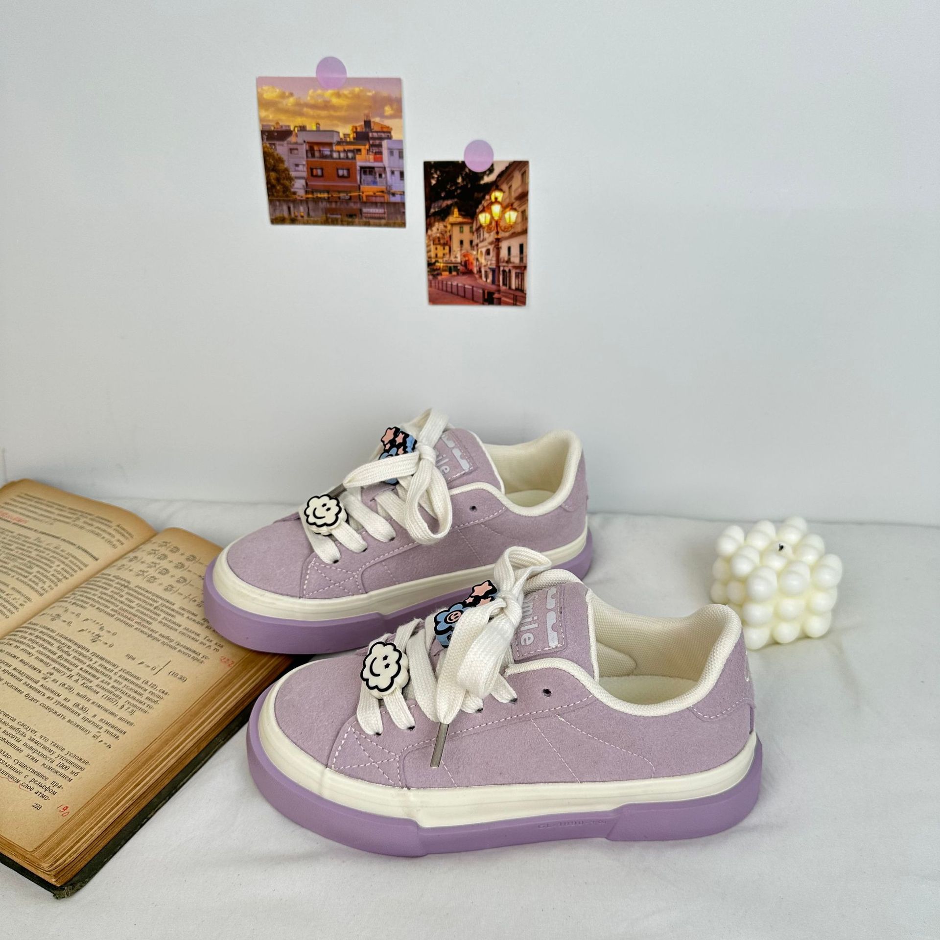 2024 yuanbo otoño nuevos zapatos de skate de entrenamiento de estilo coreano zapatos de lona de moda de mujer en vivo zapatos de mujer actualización