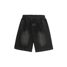 城市凡品 2025年夏季新款日系水系侧边一体分割黑妞宽松五分短裤