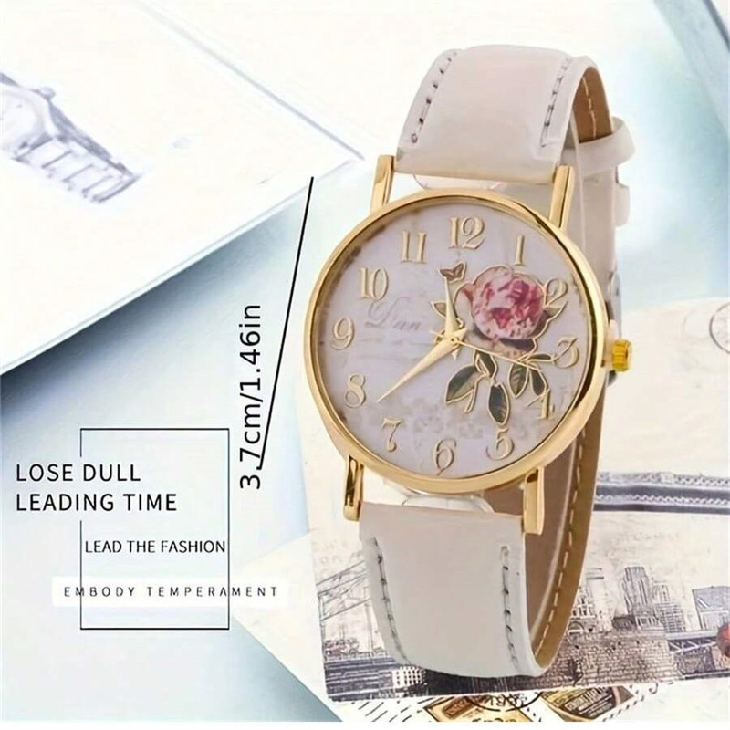 Cross-border hot watch ladies new rose quartz watch belt fashion watch manufacturers in stock wholesale generation