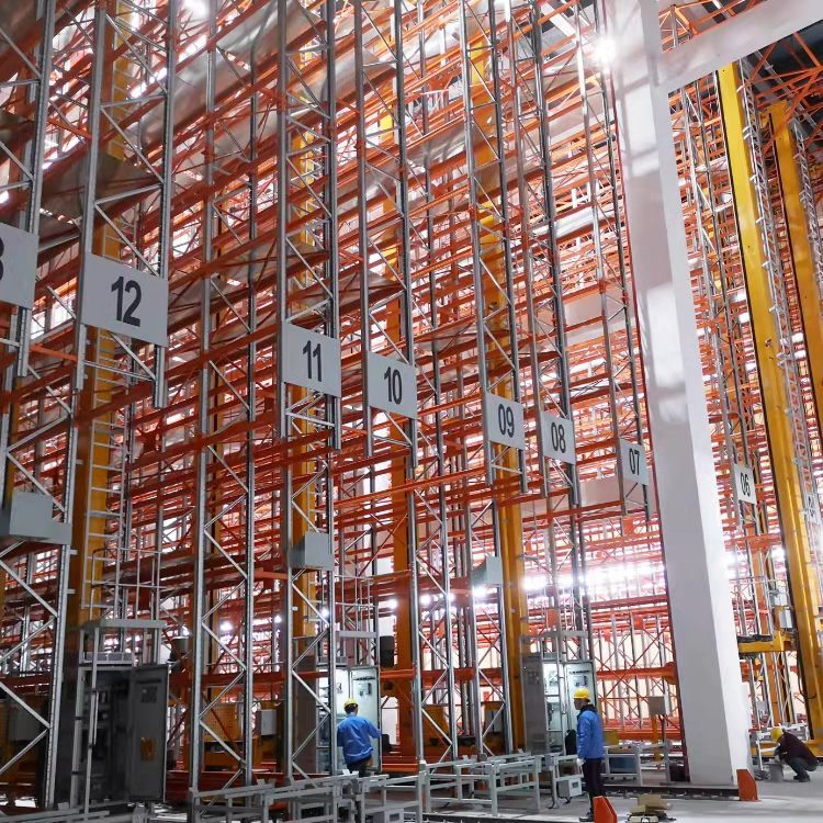 大型工場直送貫通棚、倉庫通路棚、食品入荷棚、冷蔵倉庫、重量棚|undefined