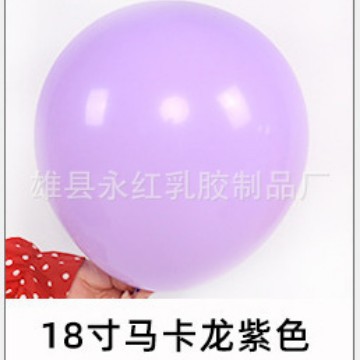 Fábrica al por mayor de 18 pulgadas macaron globo boda cumpleaños fiesta decoración mate globo redondo de látex globo