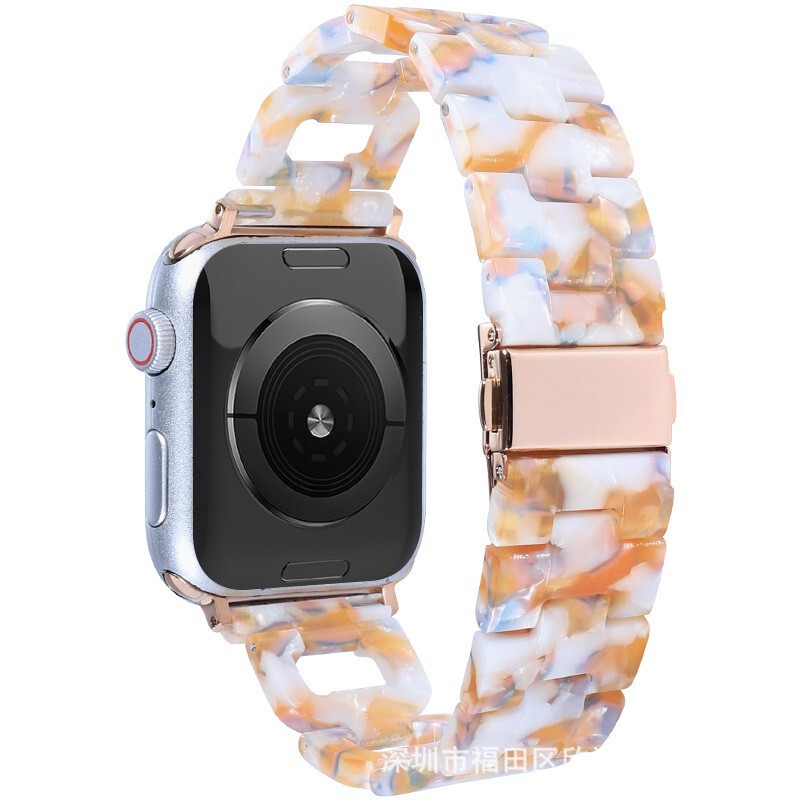 New creative D-character personality resin men's and women's watchband for Apple Watch iWatch7/6/5/4/3/2/1 generation