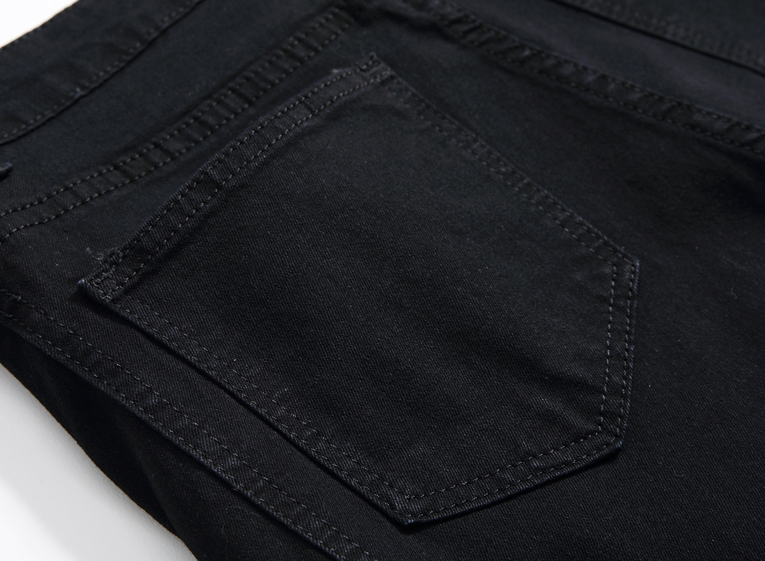 Men's jeans with personalized trendy folds, slim fit and elastic fit, men's fashionable pants_voghion.com