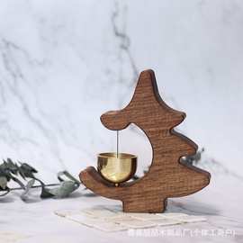 圣诞树门铃多巴胺磁吸装饰冰箱贴圣诞节氛围进门提示铃铛风铃礼物