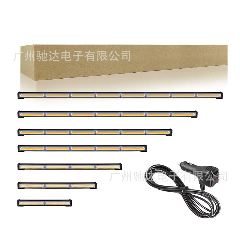 COB свет с длинной полосой на крыше грузовика средняя сеть вспышка мигающий свет Однорядный аварийно-спасательный фонарь Автомобильный светодиодный фонарь переднего бампера