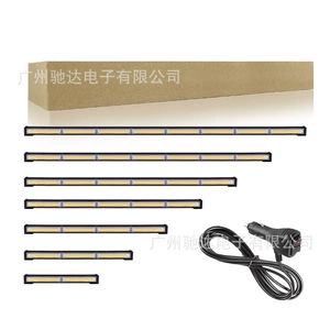 COB long strip roof light truck middle net burst flashing light single row rescue opening warning light car LED front bumper light
