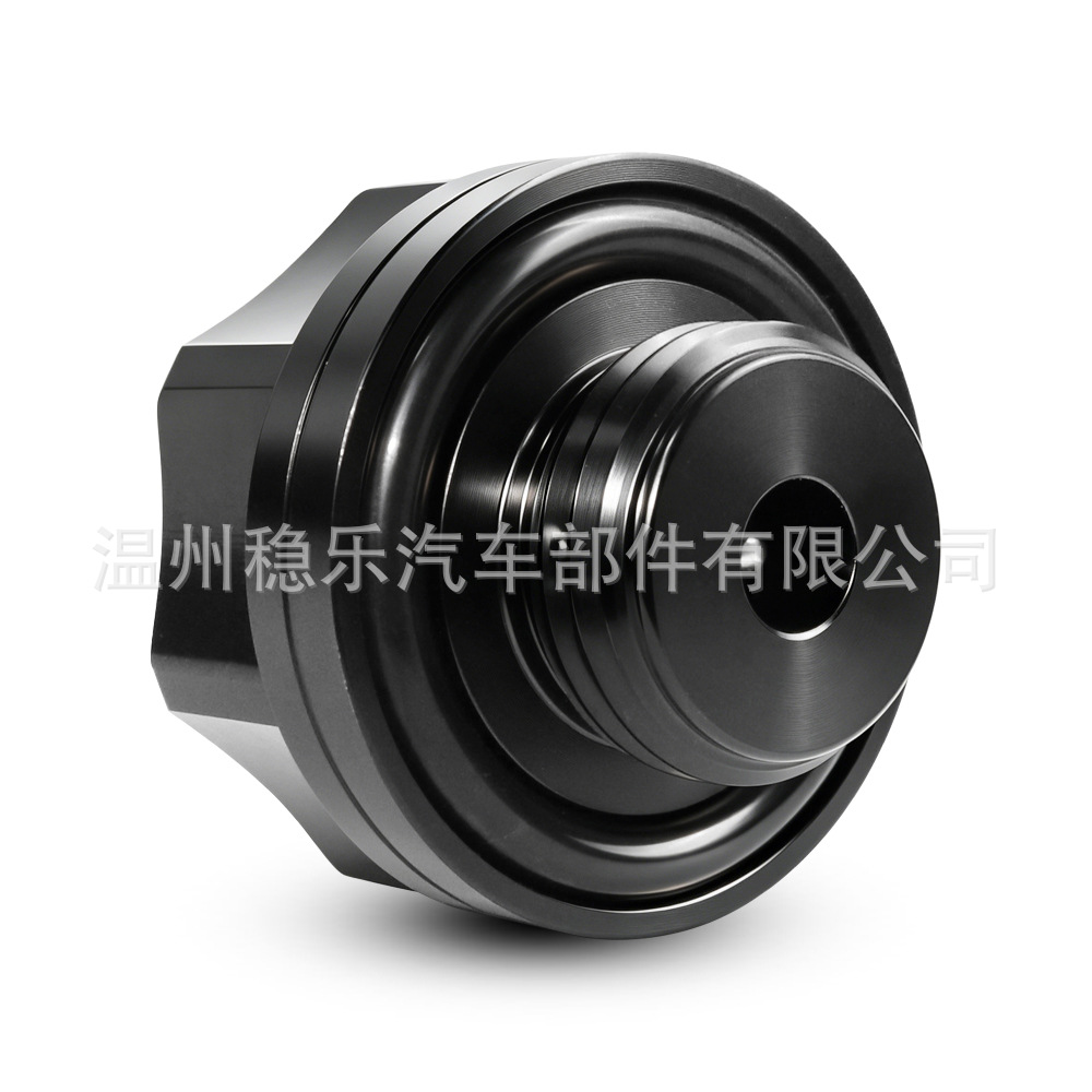 Universal Aluminum Alloy Oil Cap M32*1.5Mm with Temperature Gauge, Black Oil Cap, Universal Modification