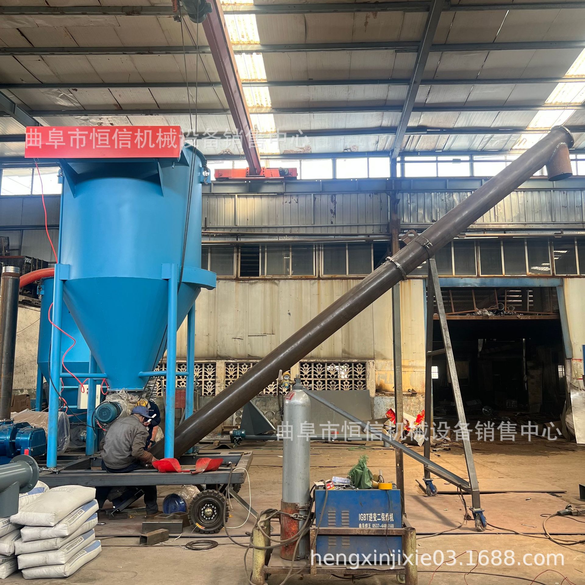 2023新型颜料粉末装吨包气力吸料机zcjb 水泥粉脉冲除尘气力吸灰