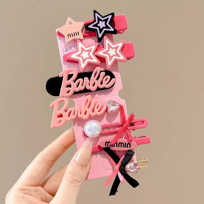 Sweet Cool Metal Hairpin Mujeres 2025 nuevo estilo de alto nivel frente fresa cabello cortado oreja lateral clips adornamiento para el cabello