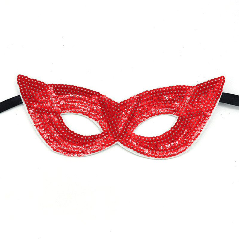 Transfronterizos máscaras de baile de maquillaje amazónico tema carnaval dorado púrpura verde sequinado máscara de medio rostro suministros máscara