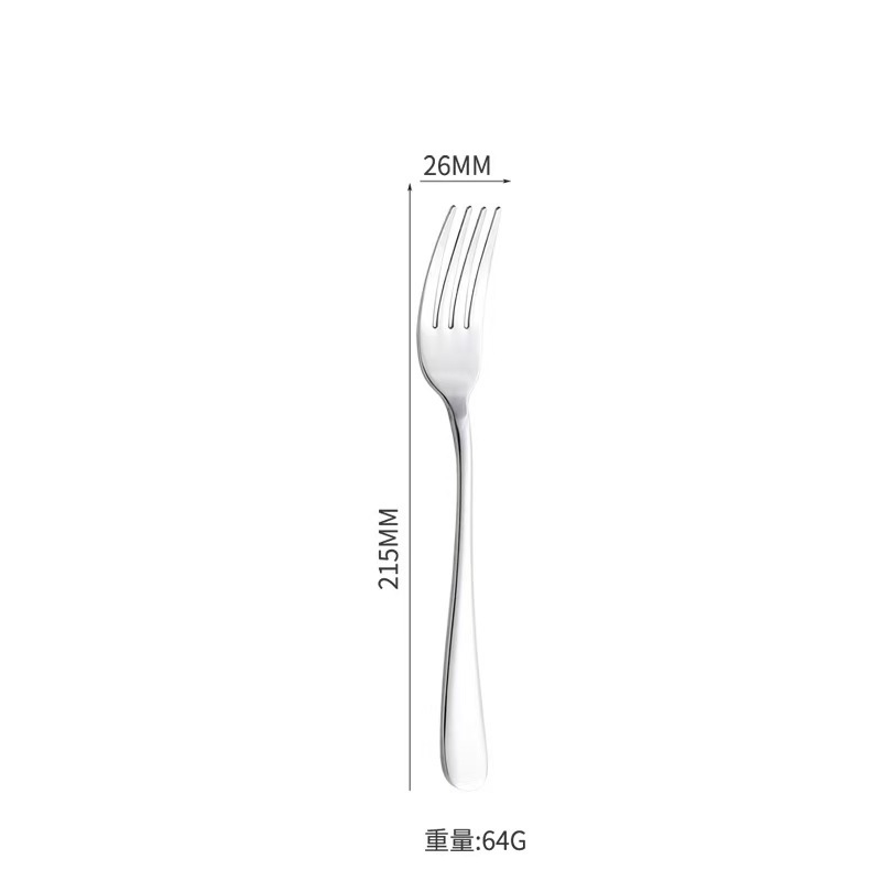 不锈钢081刀叉勺餐具家用西餐牛排意面叉沙拉甜品勺茶勺|undefined